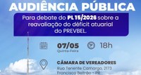 Audiência Pública debaterá déficit do Prevbel 