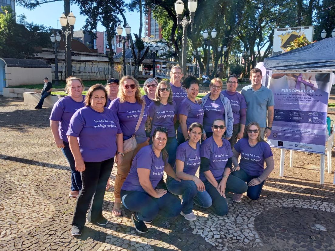 JUNIOR NESI ACOMPANHA AÇÃO ALUSIVA AO DIA DE CONSCIENTIZAÇÃO SOBRE A DOENÇA FIBROMIALGIA