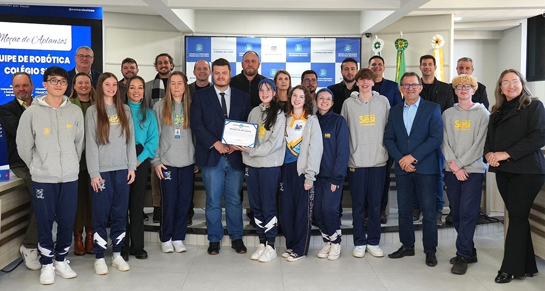 Moção de Aplausos para a Robótica do Colégio SESI 