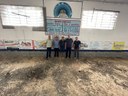 OBRAS NA CANCHA DO BAIRRO MINIGUAÇU SÃO FISCALIZADAS POR VEREADORES OBRAS NA CANCHA DO BAIRRO MINIGUAÇU SÃO FISCALIZADAS POR VEREADORES