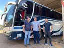 PEDRO TUFÃO FILHO E FERNANDO MISTURINI VISITAM GARAGEM DO MUNICÍPIO