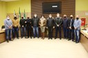 Presidente do Legislativo Beltronense visita a Câmara de Pato Branco Presidente do Legislativo Beltronense visita a Câmara de Pato Branco